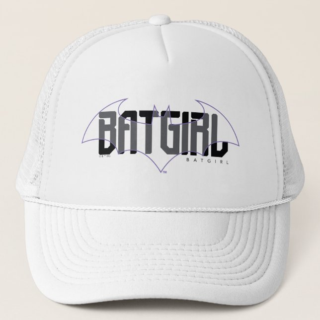 Batgirl Hi-Tech Name Graphic Truckerkappe (Vorderseite)