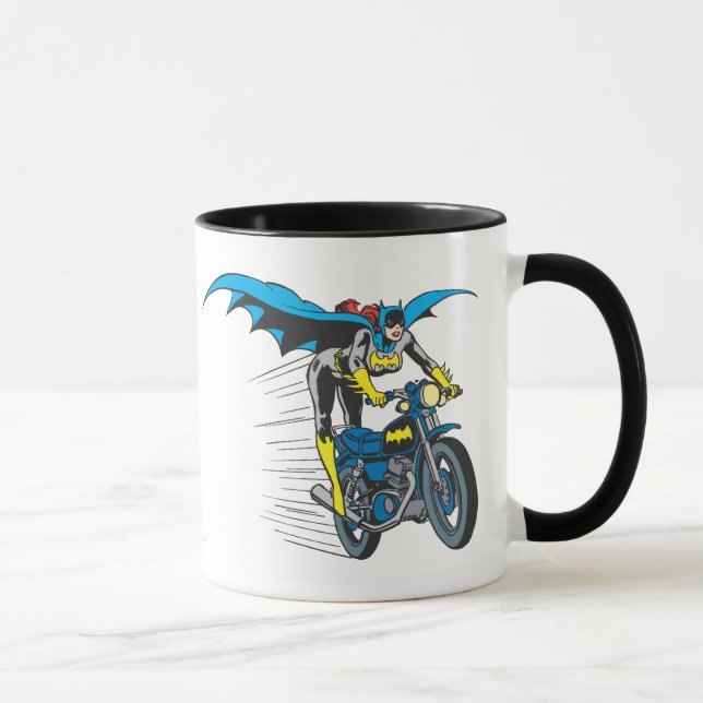 Batgirl im Batcycle Tasse (Rechts)
