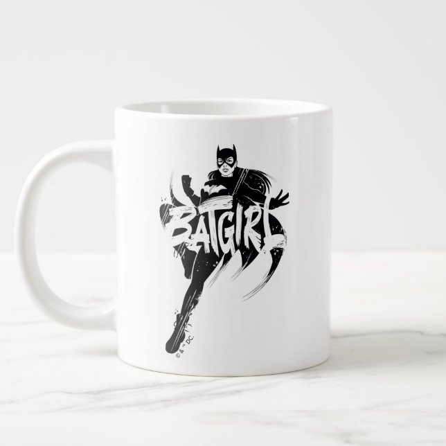 Batgirl Ink Brush Name Jumbo-Tasse (Links)