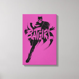 Batgirl Ink Brush Name Leinwanddruck