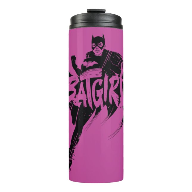 Batgirl Ink Brush Name Thermosbecher (Vorderseite)