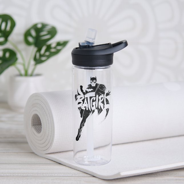 Batgirl Ink Brush Name Trinkflasche (Yoga)