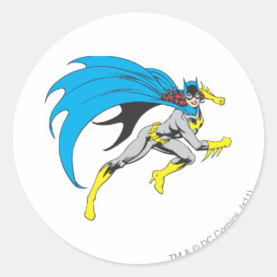 Batgirl läuft runder aufkleber