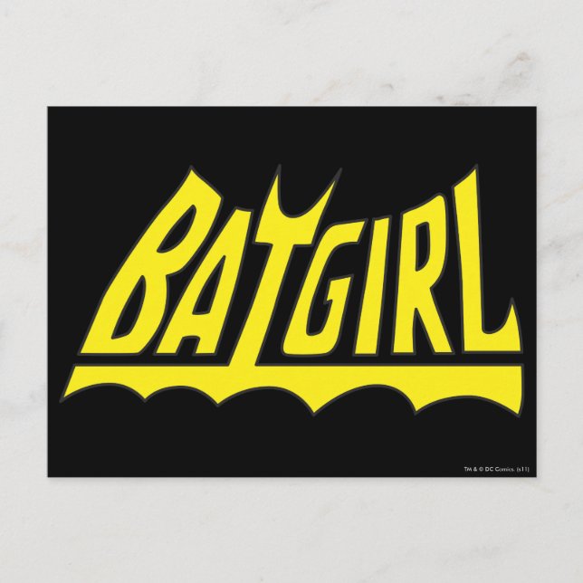 Batgirl-Logo Postkarte (Vorderseite)