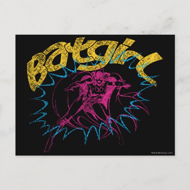 Batgirl Power Postkarte (Vorderseite)