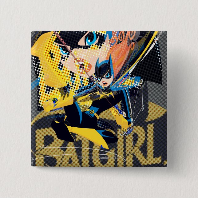 Batgirl Swinging Kick Button (Vorderseite)