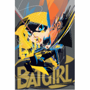 Batgirl Swinging Kick Freistehende Fotoskulptur