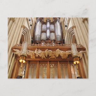 Bath Abbey England Pipe Organ Postkarte