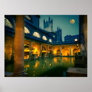 Bath at night poster