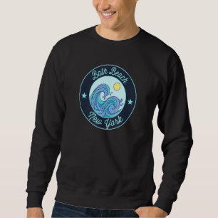 Bath Beach Ny New York Souvenir Schifffahrt Surfer Sweatshirt