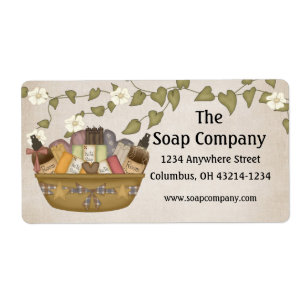 Bath & Body-Geschenkkörbe Rücksendeadressen-Aufkle