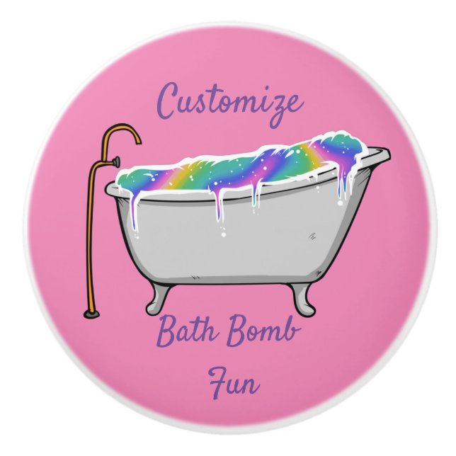 Bath Bomb Babe Thunder_Cove Keramikknauf (Vorderseite)