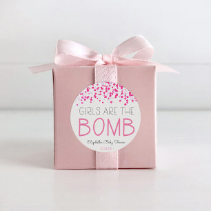 Bath Bomb Baby Dusche Gevor Tag Runder Aufkleber