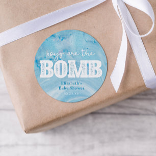 Bath Bomb Baby Dusche Runder Aufkleber