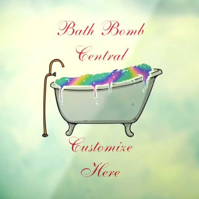 Bath Bomb Central Thunder_Cove Fensteraufkleber (Blatt 3)