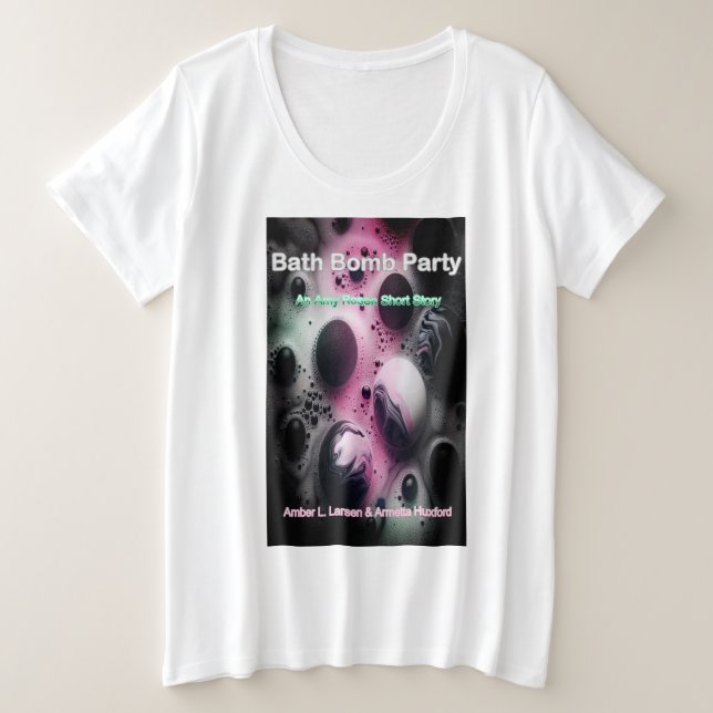 Bath Bomb Party Cover Plus Size Women's T-shirt (Design vorne)