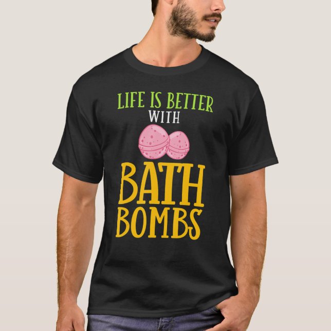 Bath Bomben Baden Bombe Bubble Lavender T-Shirt (Vorderseite)