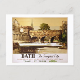 Bath British Railway Vintage Travel Poster Postkarte