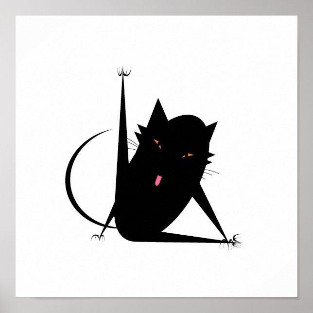 Bath Cat Poster (Vorne)