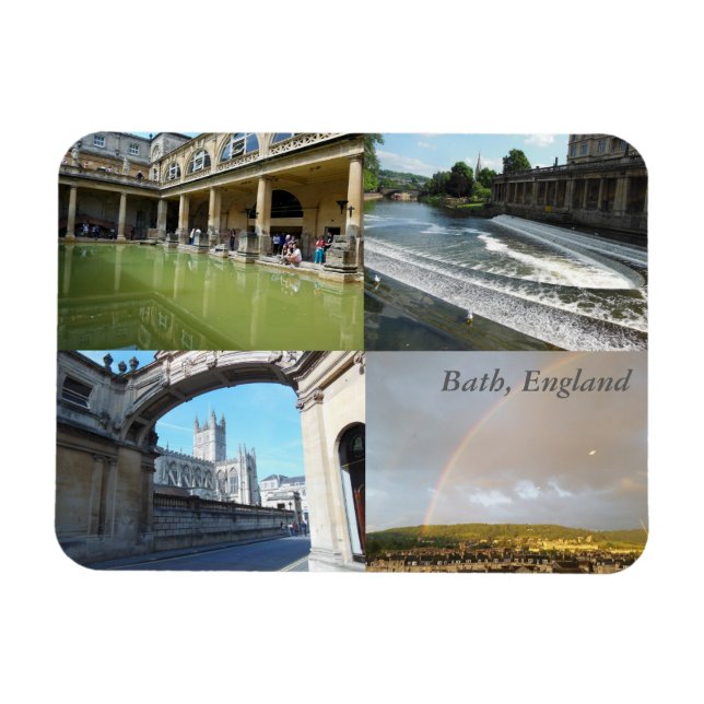 Bath, England 4-Panel-Magnet Magnet (Horizontal)