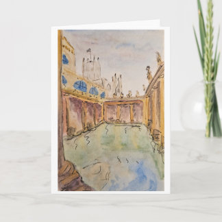 Bath, England Card Karte