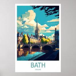 Bath England Reiseplakat 1 Poster
