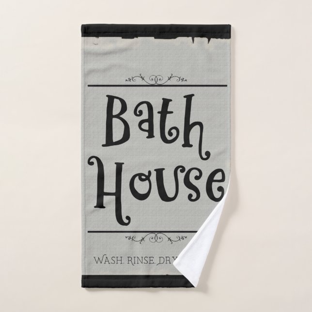 Bath House Lavatory Wash Rinse Dry Wiederholung Handtuch (Handtuch)