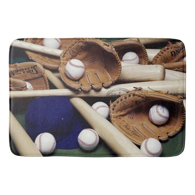 Bath Mat/Baseball Badematte (Vorderseite)