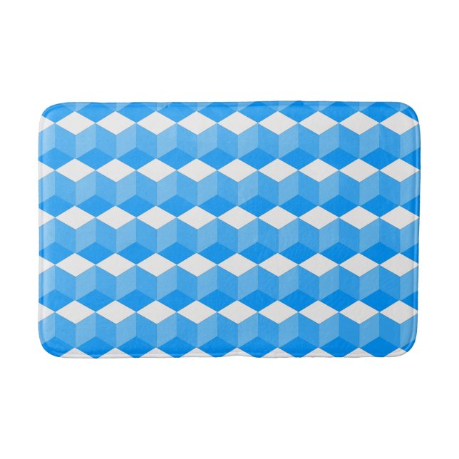 Bath Mat - Blockmuster in drei Dimensionen Badematte (Vorderseite)