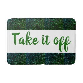 Bath Mat / Blue Green Sparkone Badematte