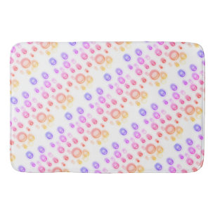 Bath Mat - Bubbles in Pinks and Blues Badematte