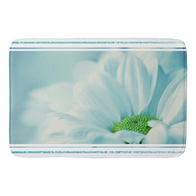 Bath Mat/Daisy mit Taubtropfen Badematte (Vorderseite)