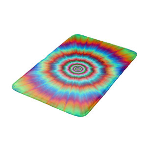 Bath Mat Explosion in Blau und Orange Badematte