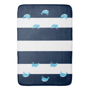 Bath Mat - Light Blue Whale Badematte