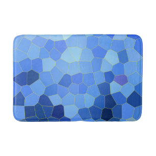 Bath mat Mosaik in blau Badematte