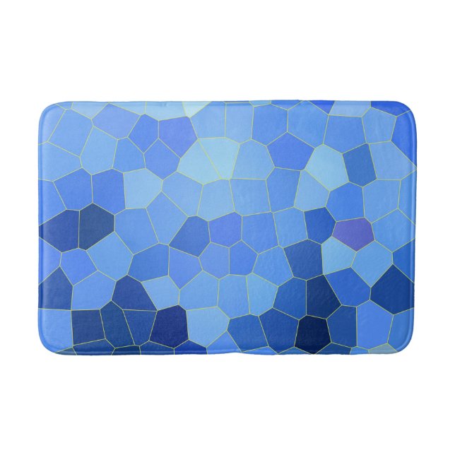Bath mat Mosaik in blau Badematte (Vorderseite)