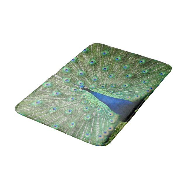 Bath Mat - Peacock Badematte (Schrägansicht)