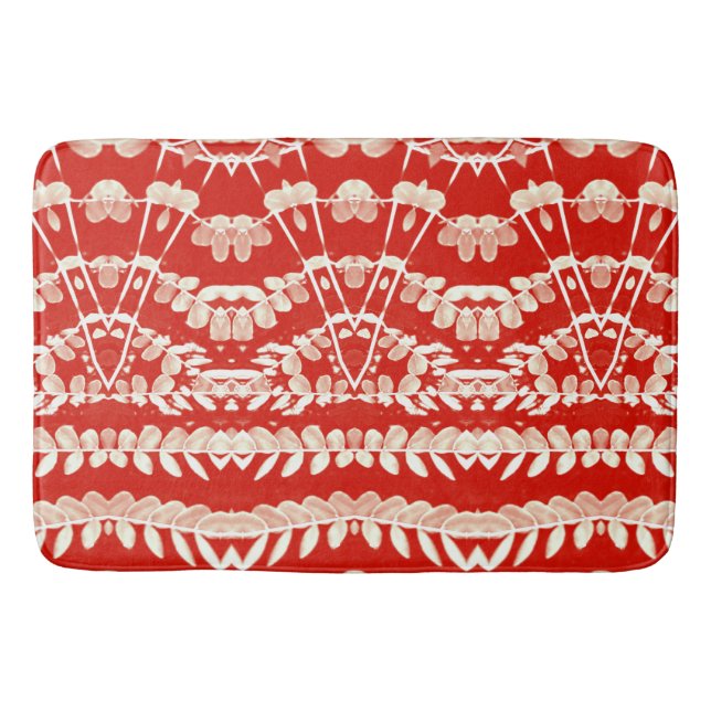 Bath Mat, Rot Farbe Modernes klassisches Design Ba Badematte (Vorderseite)