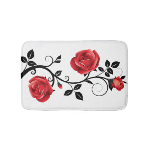 Bath Mat-Rote Rose Badematte