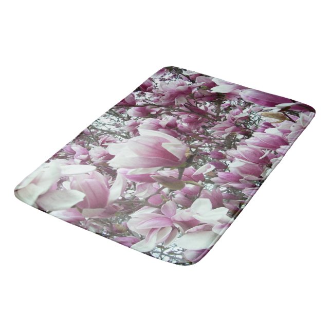 Bath Mat - Saucer Magnolias Badematte (Schrägansicht)