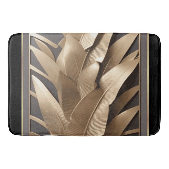 Bath Mat/Skulpturierte Bananenblätter2/Badematte Badematte (Vorderseite)