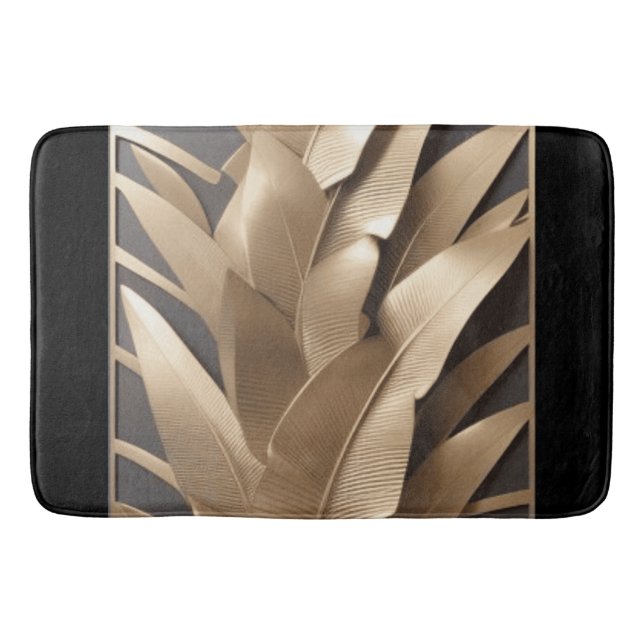 Bath Mat/Skulpturierte Bananenleder/Bath Mat Badematte (Vorderseite)