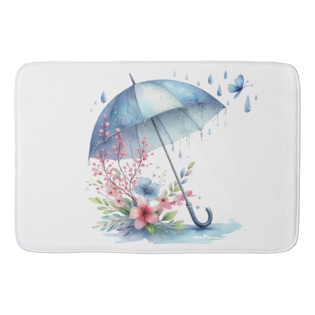 Bath Mat-Spring- Umbrella Bathroom Set Badematte (Vorderseite)