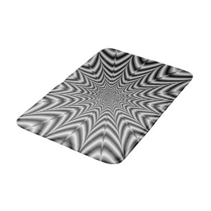 Bath Mat Super Nova in Schwarz und Weiß Badematte