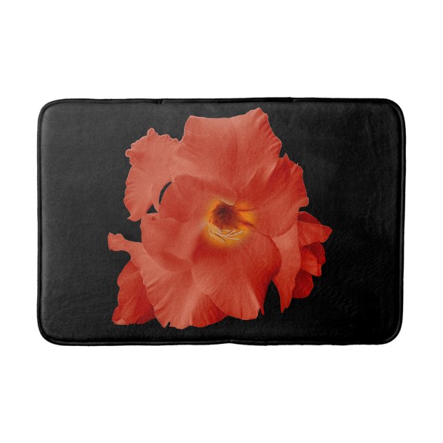 Bath Mat Sword Lily Red Yellow Badematte (Vorderseite)