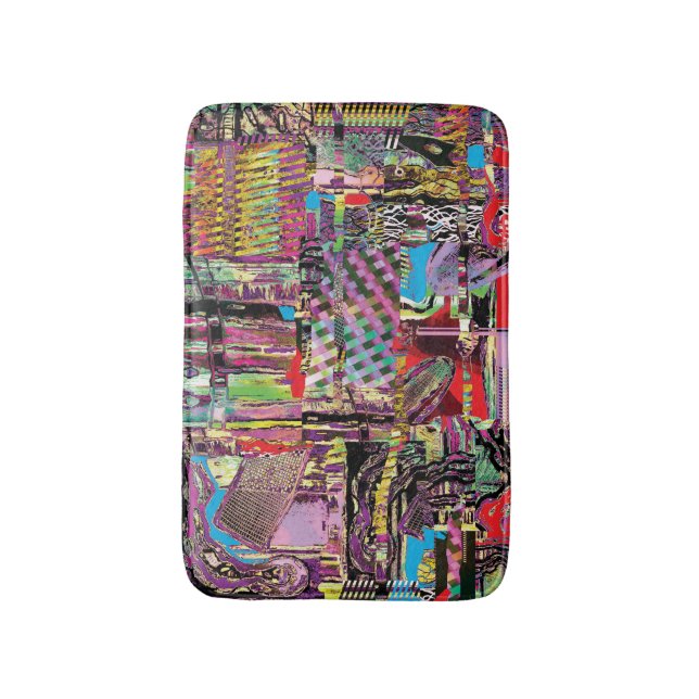 Bath Mat – Urban Fractals Badematte (Vorderseite Vertikal)