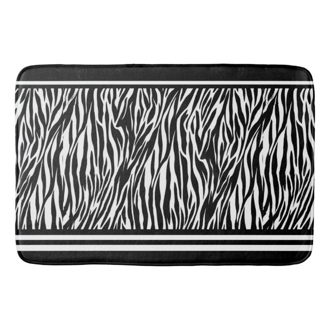 Bath Mat/Zebra-Muster Badematte (Vorderseite)