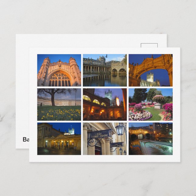 Bath Postkarte (Vorne/Hinten)