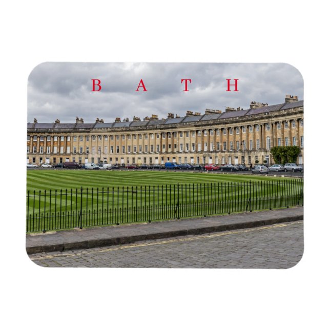 Bath Royal Crescent View Kühlschrankmagnet Magnet (Horizontal)