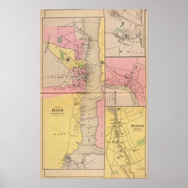 Bath, Sagadahoc Co Poster (Vorne)